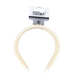 DIADEMA DORADA CON PERLAS 2 UDS