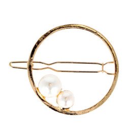 CLIP ARO DORADO CON PERLAS 2 UDS