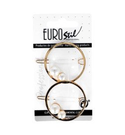 CLIP ARO DORADO CON PERLAS 2 UDS
