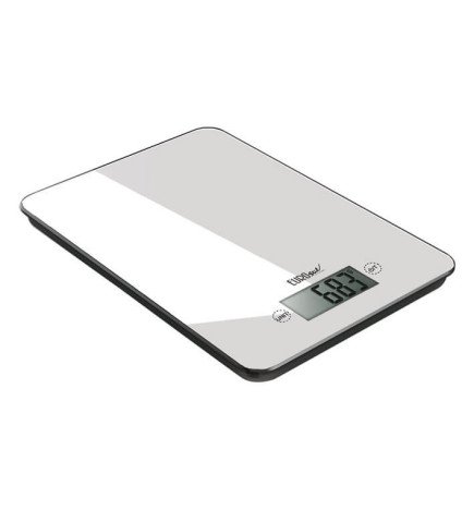 BALANZA DIGITAL RECTANGULAR BLANCA