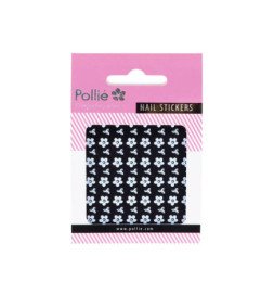 ADHESIVOS 3D FLORES BLANCAS NAIL ART