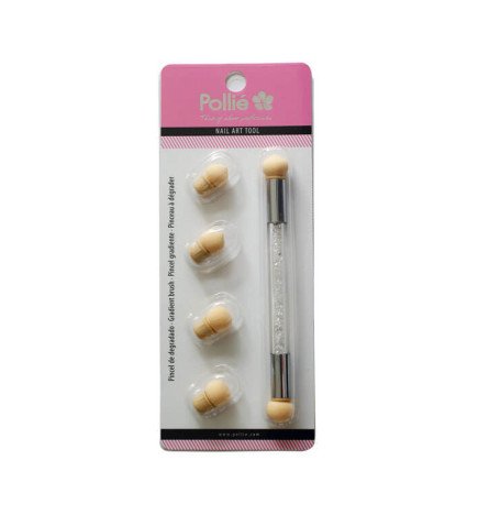 PINCEL GRADIENT PARA NAIL + 4 PUNTAS RECAMBIO