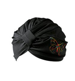 TURBANTE DECORADO NEGRO