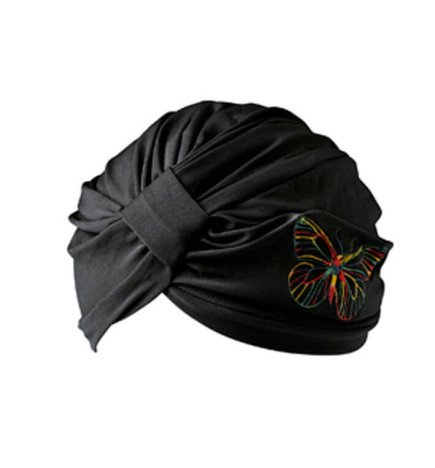 TURBANTE DECORADO NEGRO