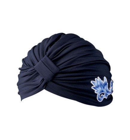TURBANTE DECORADO AZUL