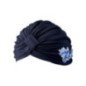 TURBANTE DECORADO AZUL