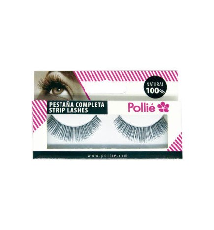 PESTAÑAS POLLIÉ 6 NEGRAS 100% NATURAL