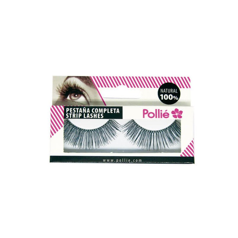 PESTAÑAS POLLIÉ 8 NEGRAS 100% NATURAL