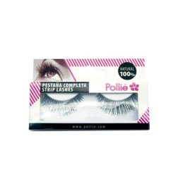 PESTAÑAS POLLIÉ 12 NEGRAS 100% NATURAL