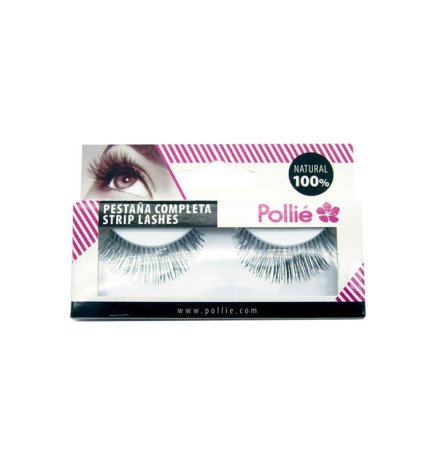 PESTAÑAS POLLIÉ 12 NEGRAS 100% NATURAL