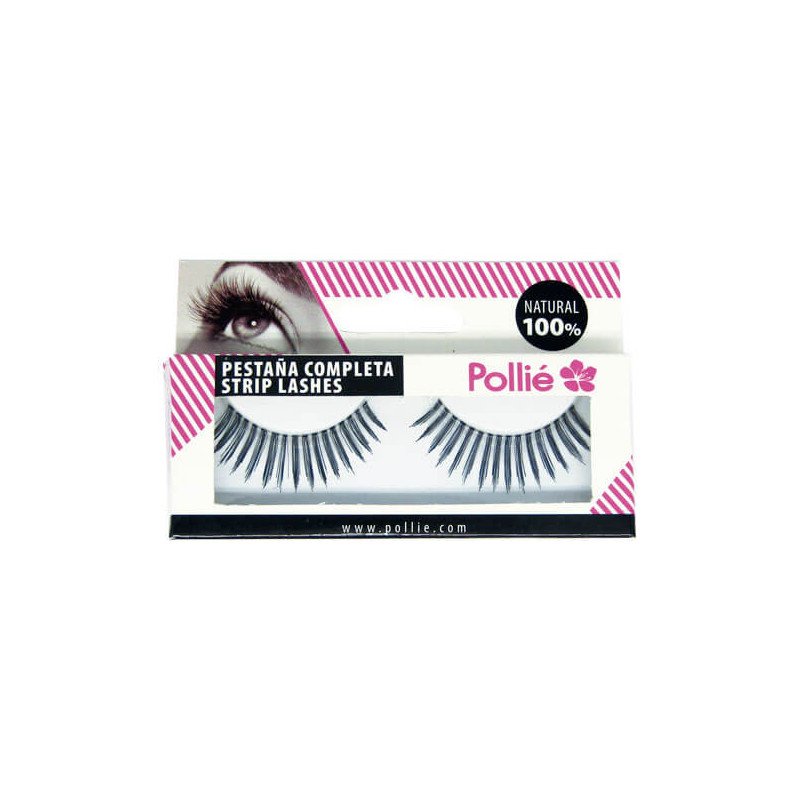 PESTAÑAS POLLIÉ 16 NEGRAS 100% NATURAL