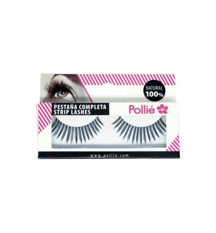 PESTAÑAS POLLIÉ 16 NEGRAS 100% NATURAL