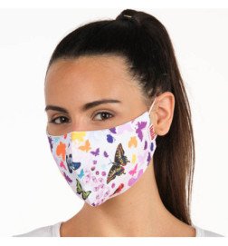PACK 3 MASCARILLAS TEXTIL MARIPOSAS