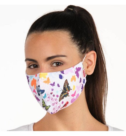 PACK 3 MASCARILLAS TEXTIL MARIPOSAS