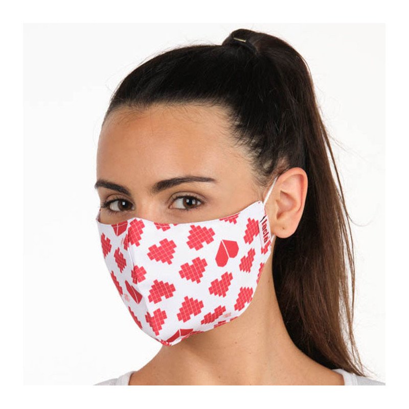 PACK 3 MASCARILLAS TEXTIL CORAZON