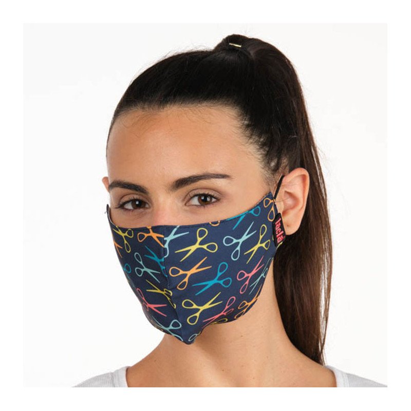 PACK 3  MASCARILLAS TEXTIL TIJERAS