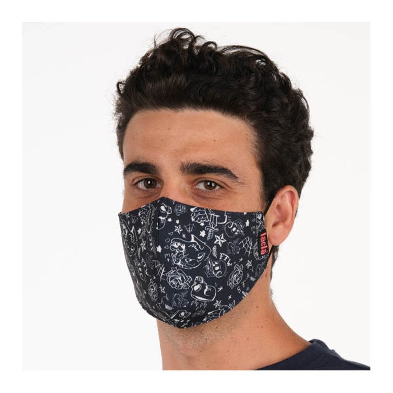 PACK 3 MASCARILLAS TEXTIL CALAVERAS