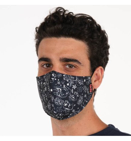 PACK 3 MASCARILLAS TEXTIL CALAVERAS
