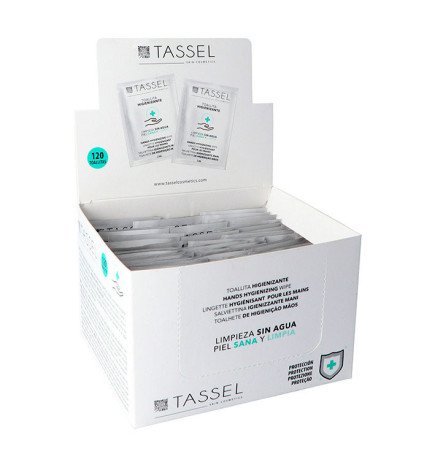 CAJA 120 SACHETS TOALLITA HIGIENIZANTE TASSEL