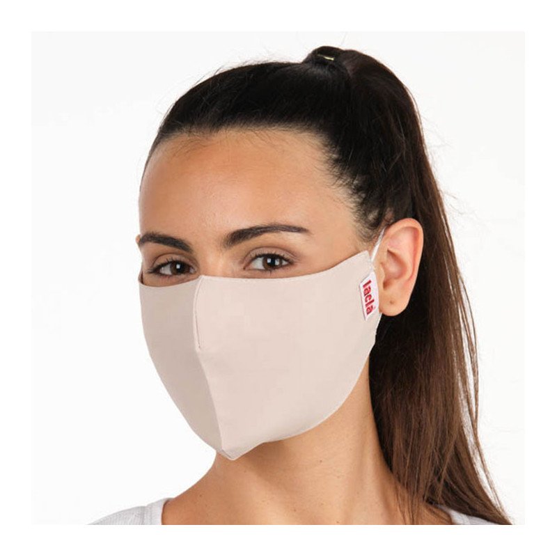 PACK 6  MASCARILLAS TEXTIL BEIGE