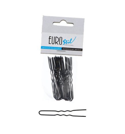 BOLSA 20 HORQUILLAS INVISIBLES NEGRO 65 MM