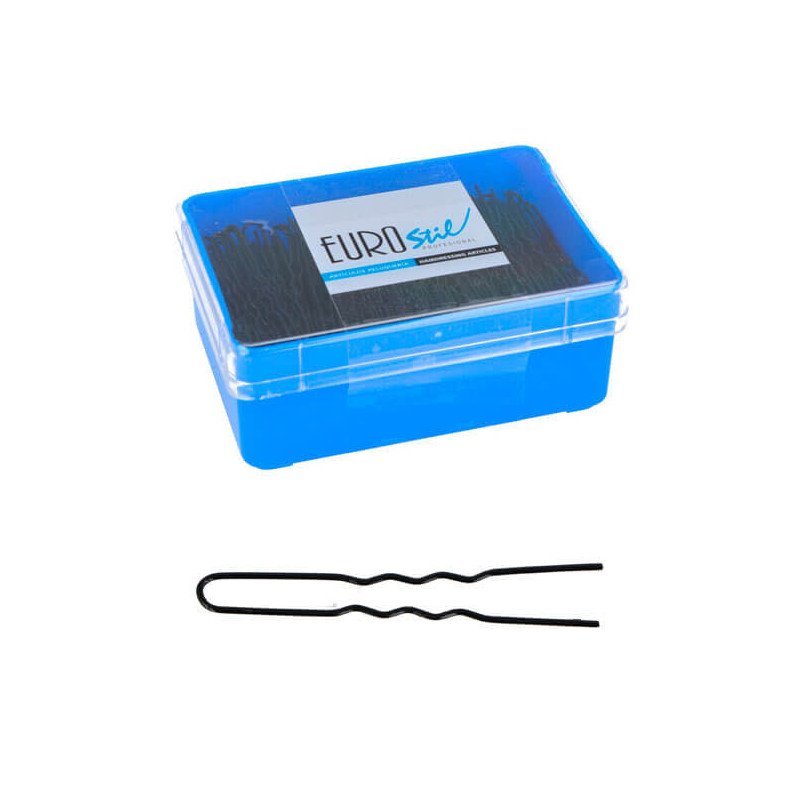 CAJA 400 HORQUILLAS INVISIBLES NEGRO 65 MM