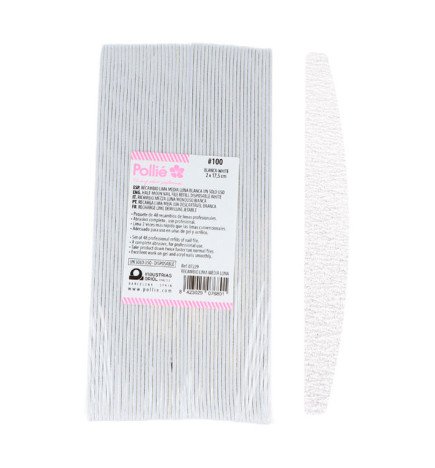 PACK 48 RECAMBIOS LIMA MEDIA LUNA 100 BLANCA