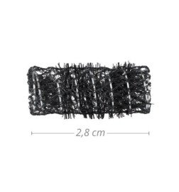 BOLSA 6 RULOS MALLA NEGRO DIÁMETRO 28