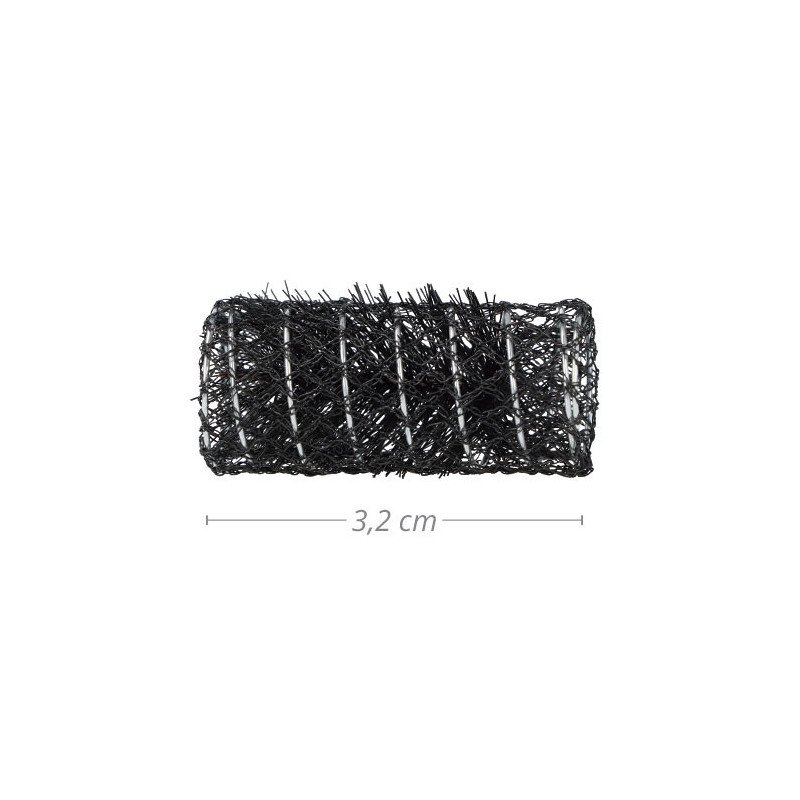 BOLSA 6 RULOS MALLA NEGRO DIÁMETRO 32