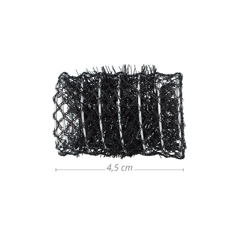 BOLSA 6 RULOS MALLA NEGRO DIÁMETRO 45