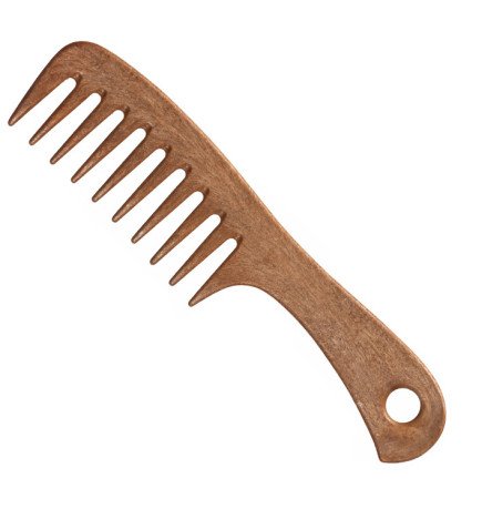 PEINE BARBERO DE MADERA PARA MECHAS
