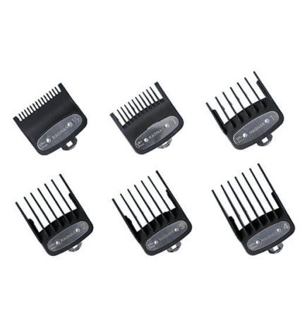 PACK 6 PEINES METÁLICOS PARA MÁQUINA DE CORTE GALAXY Y SUPERNOVA