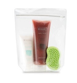 KIT EXFOLIANTE FACIAL, CORPORAL Y ESPONJA GOMA