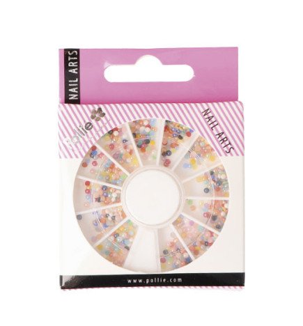STRASS RHINESTONE DE COLORES MINI PARA NAIL ART RUEDA 600 U