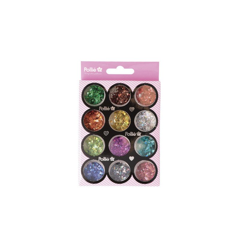GLITTER FLAKE ROMBOS DE POLLIÉ