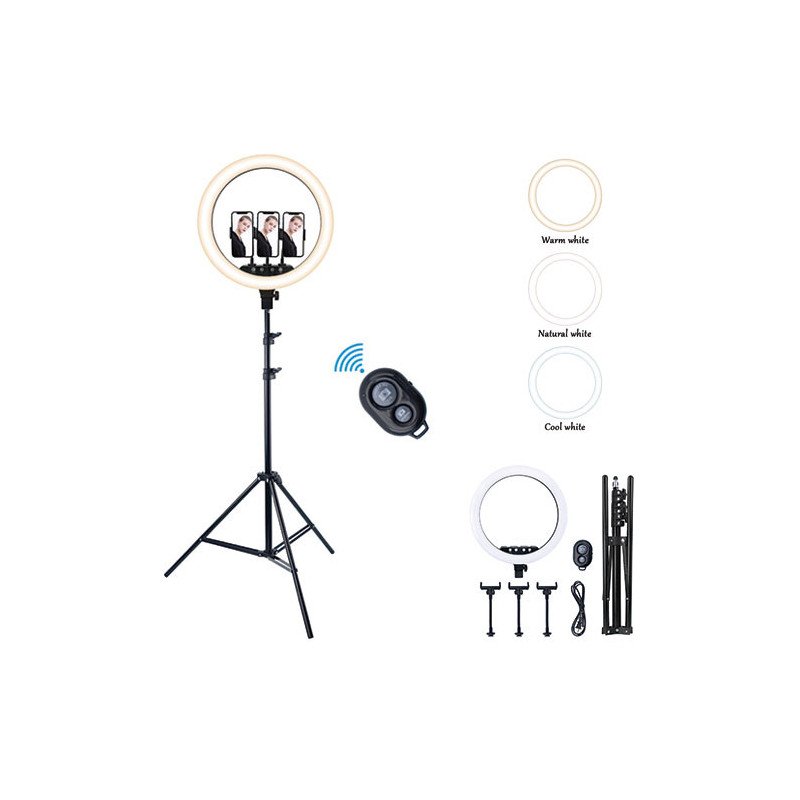 ARO LUZ LED D.45 CM CON TRIPODE