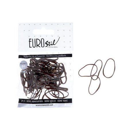 BOLSA DE 50 GOMAS MARRONES TPU