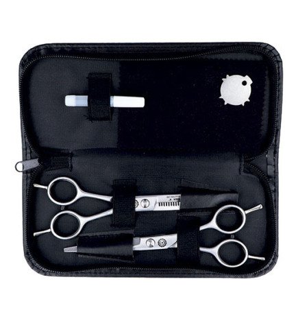 ESTUCHES 2 TIJERAS PROFESIONALES CORTE/ESCULPIR 6"