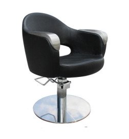 SILLA ART NEGRA PIE REDONDO