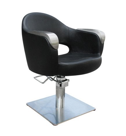 SILLA ART NEGRA PIE CUADRADO