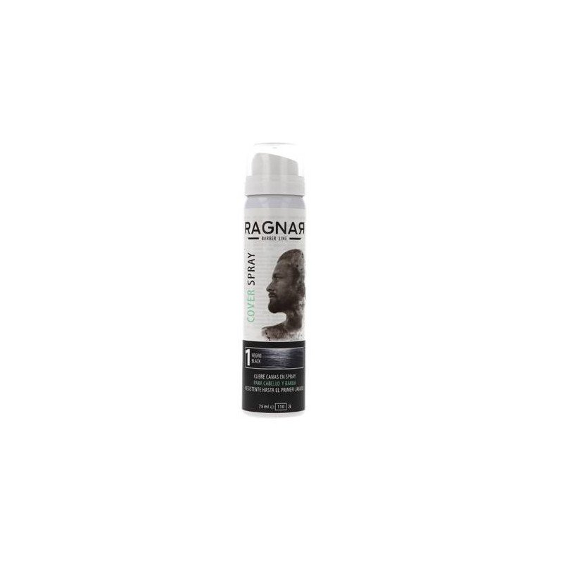 RETOCA-RAICES NEGRO RAGNAR 75 ml PARA CABELLO Y BARBA