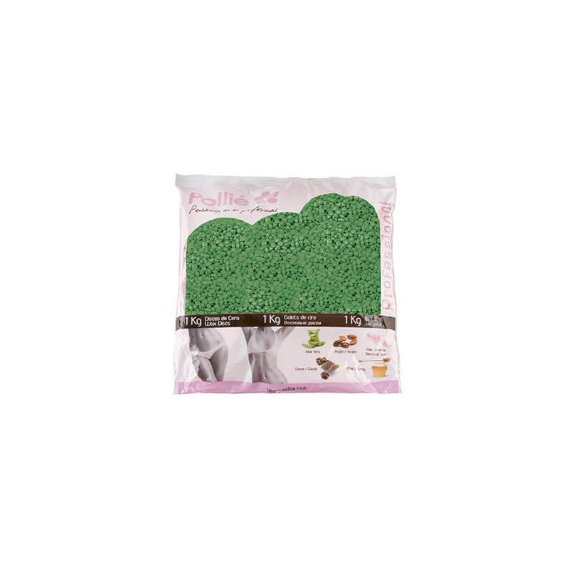 BOLSA 1KG. PERLAS CERA VERDE