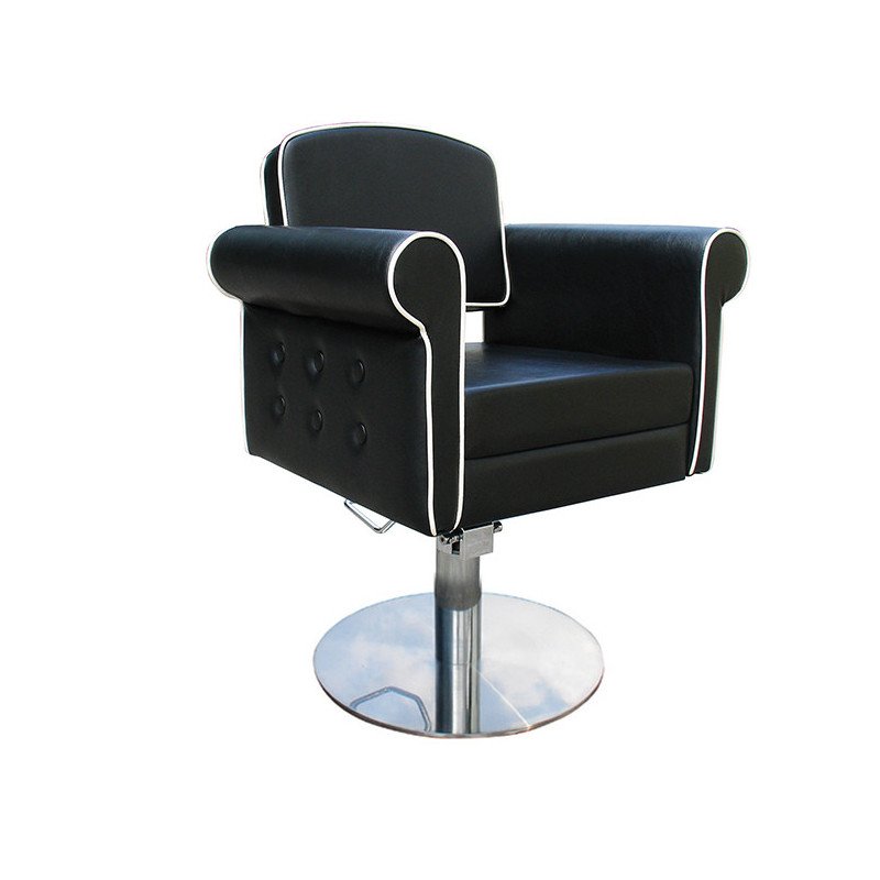 SILLA STYLE NEGRA PIE REDONDO