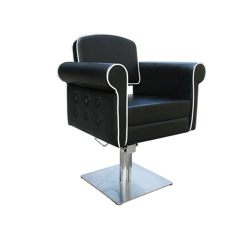 SILLA STYLE NEGRA PIE CUADRADO