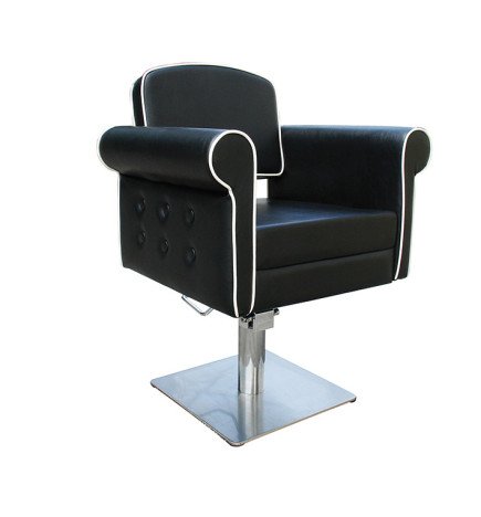 SILLA STYLE NEGRA PIE CUADRADO