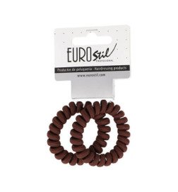 PACK 2 GOMAS ESPIRAL FORRADAS MARRONES
