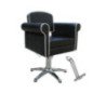 SILLA STYLE NEGRA PIE ESTRELLA CON APOYAPIES