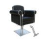 SILLA STYLE NEGRA PIE CUADRADO CON APOYAPIES