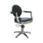 SILLA CHIC NEGRA PIE ESTRELLA