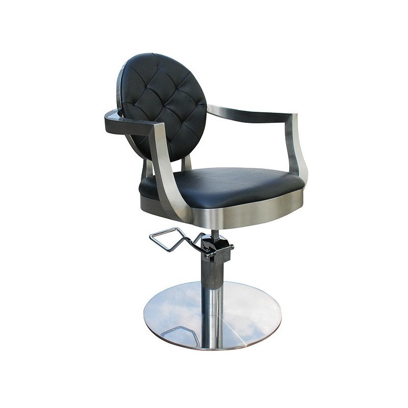 SILLA CHIC NEGRA PIE REDONDO